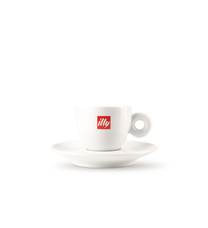 Xícara Espresso logo illy com pires image number 0